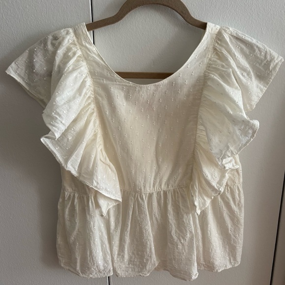 BCBG Girls (Adult XS) Ruffled Clip Dot Top - Picture 2 of 5